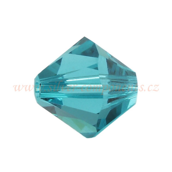 Swarovski korálky XILION 5328 6mm - Sluníčka - Blue Zircon