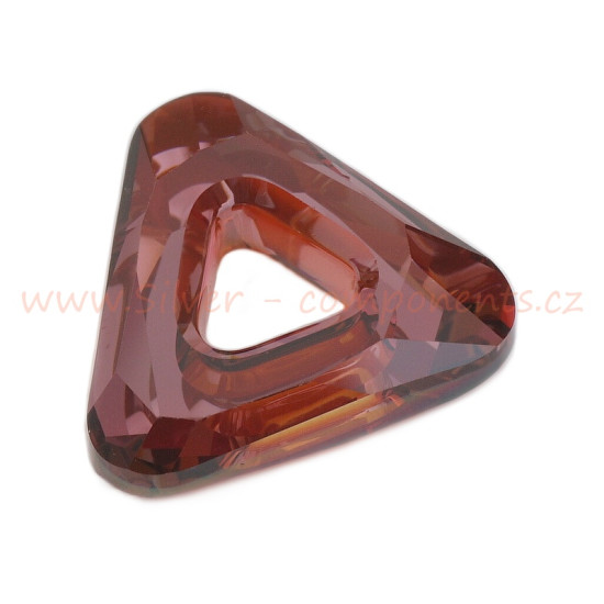 Swarovski Cosmic Triangle 4737 14mm - Red Magma