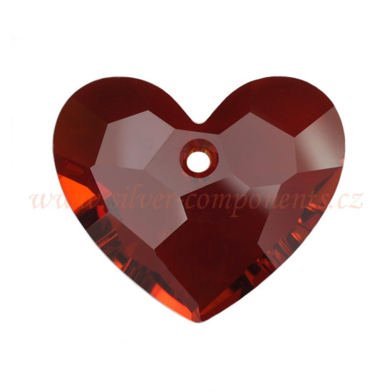 Truly in Love Heart 18mm - Red Magma